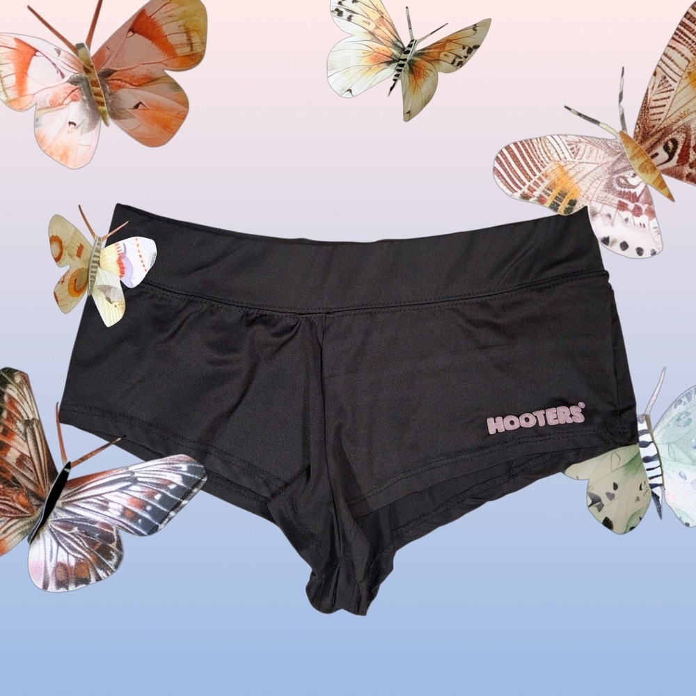 Hooters Black Booty Shorts Women's Size Small